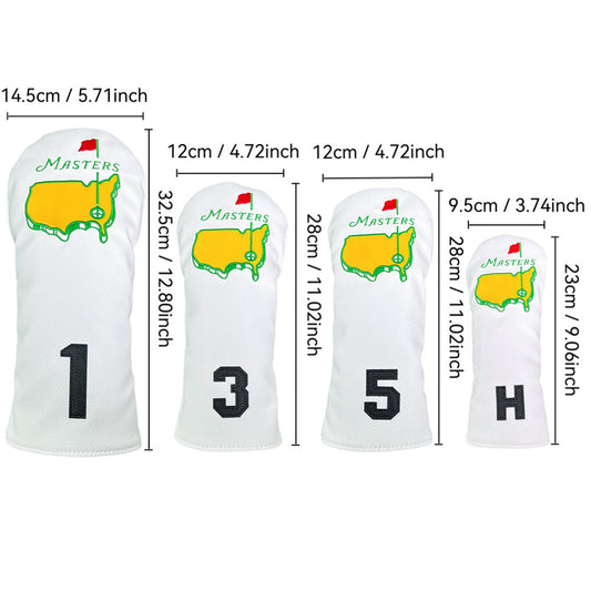 Funny Golf Head Covers - Leather Driver Headcover, Fairway Wood, and Hybrid Covers - Inspired Design with Premium Embroidery - Unique Golf Gift & Accessories for Men and Women Golfers