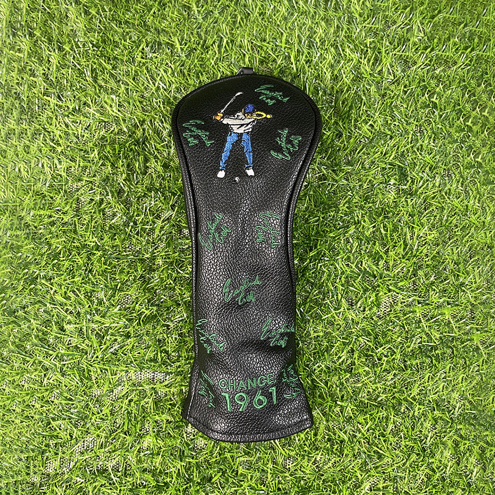 Golf Embroidery Funny Golf Head Covers Premium Funny Driver Headcover, 3 Wood Headcover (Fairway Wood Head Cover), Hybrid Headcover fits for All Brand