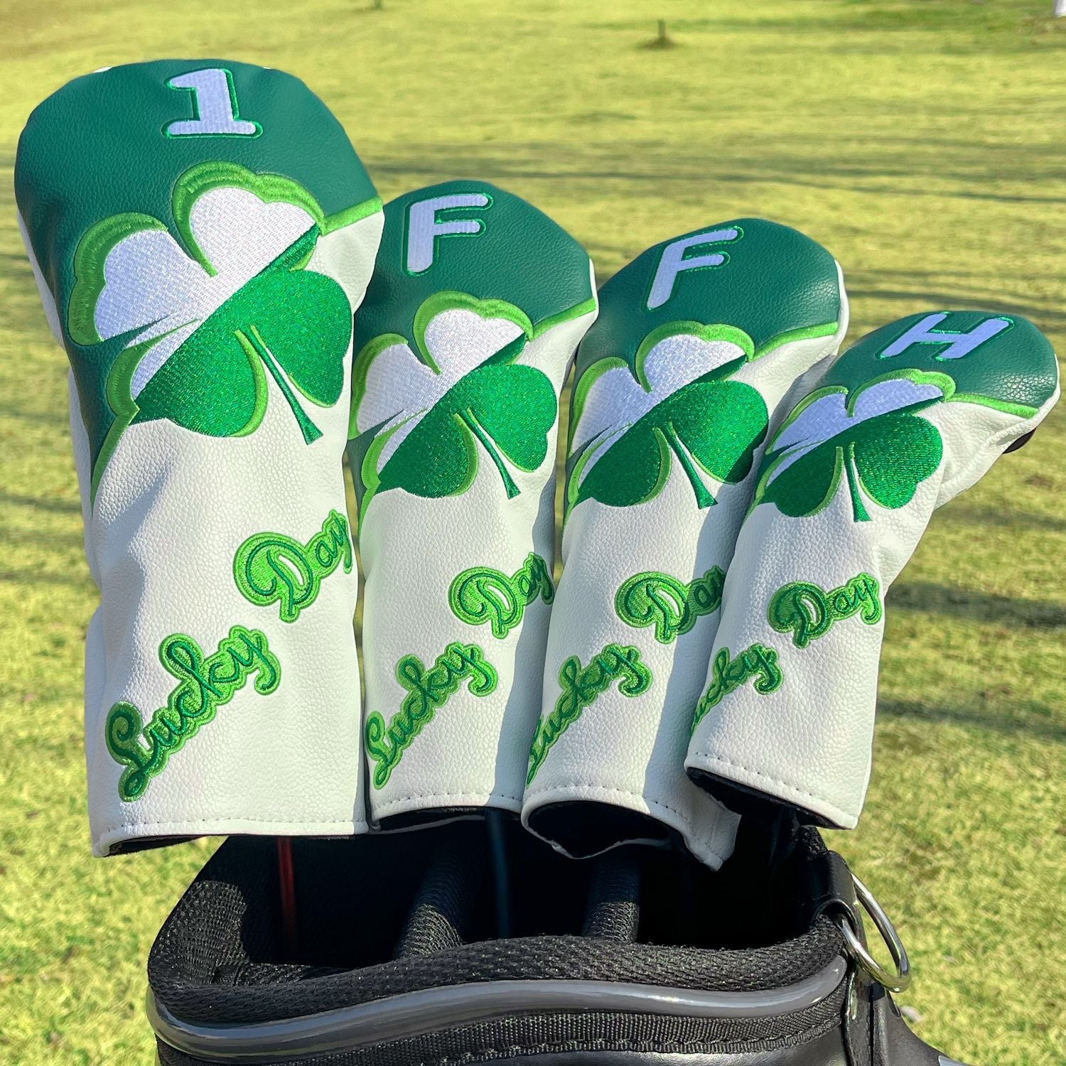 Lucky Four Leaf Clover Golf Club Covers