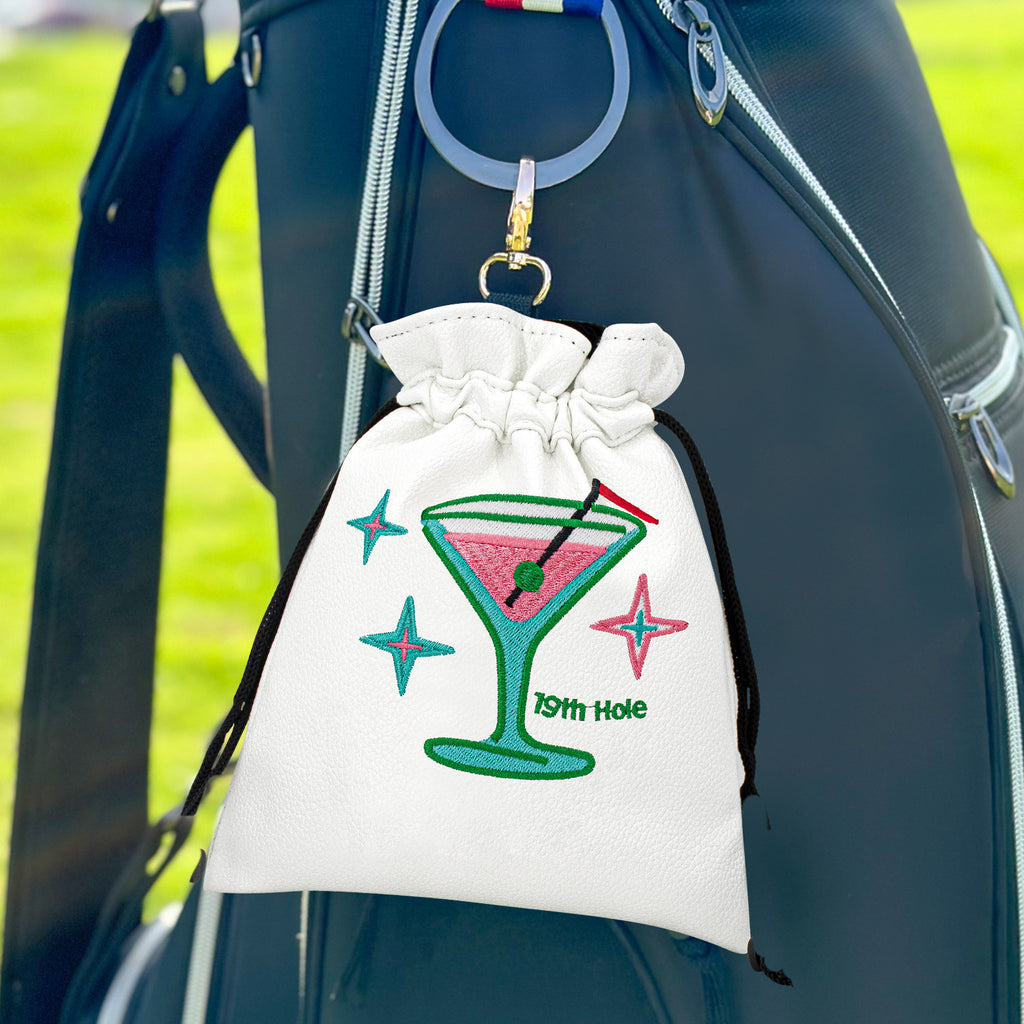 Funny Golf Valuables Pouch,Golf Pouch Bag with Drawstrings Tee Bag for Men Women