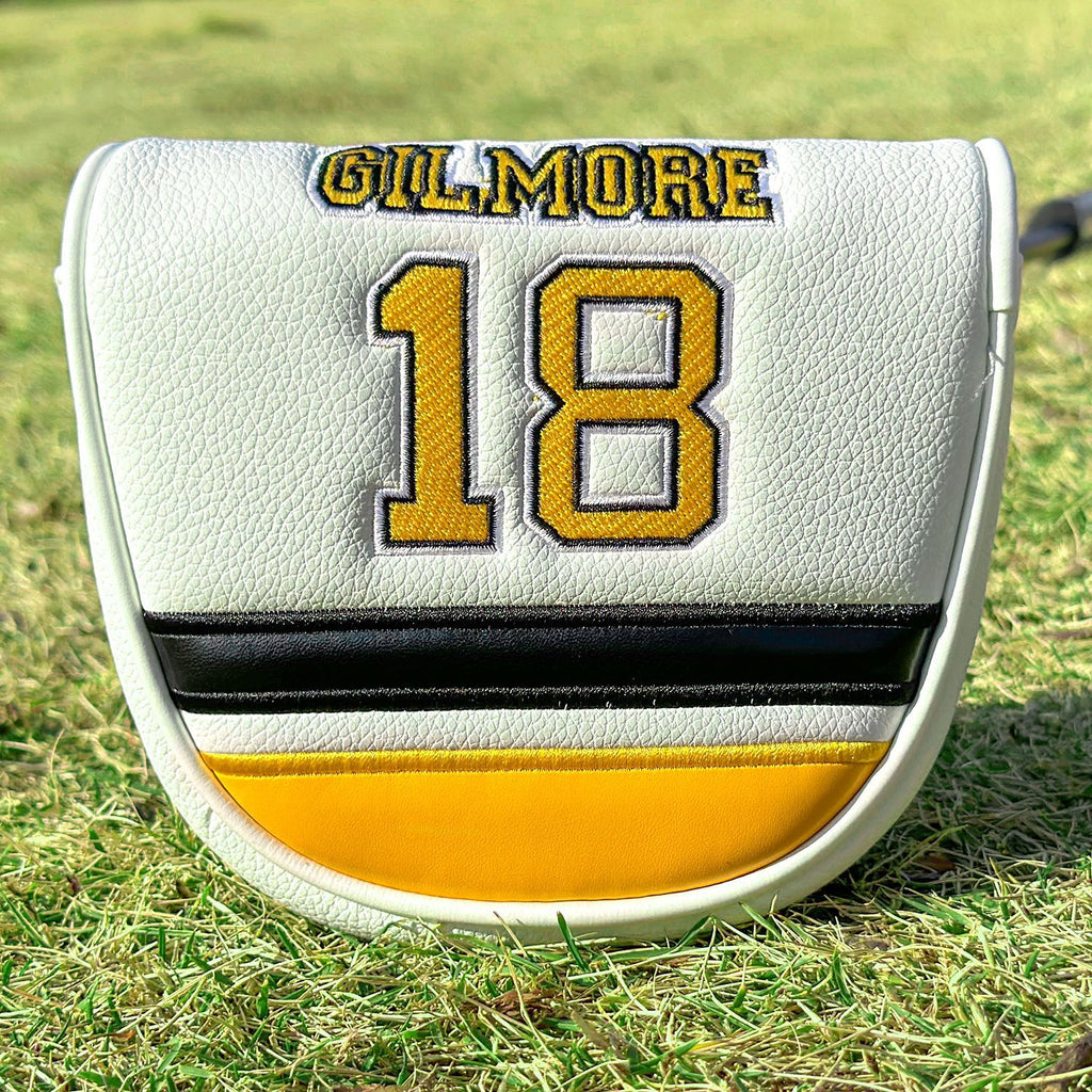Square Mallet Putter Cover Sporty Style PU Leather Headcover