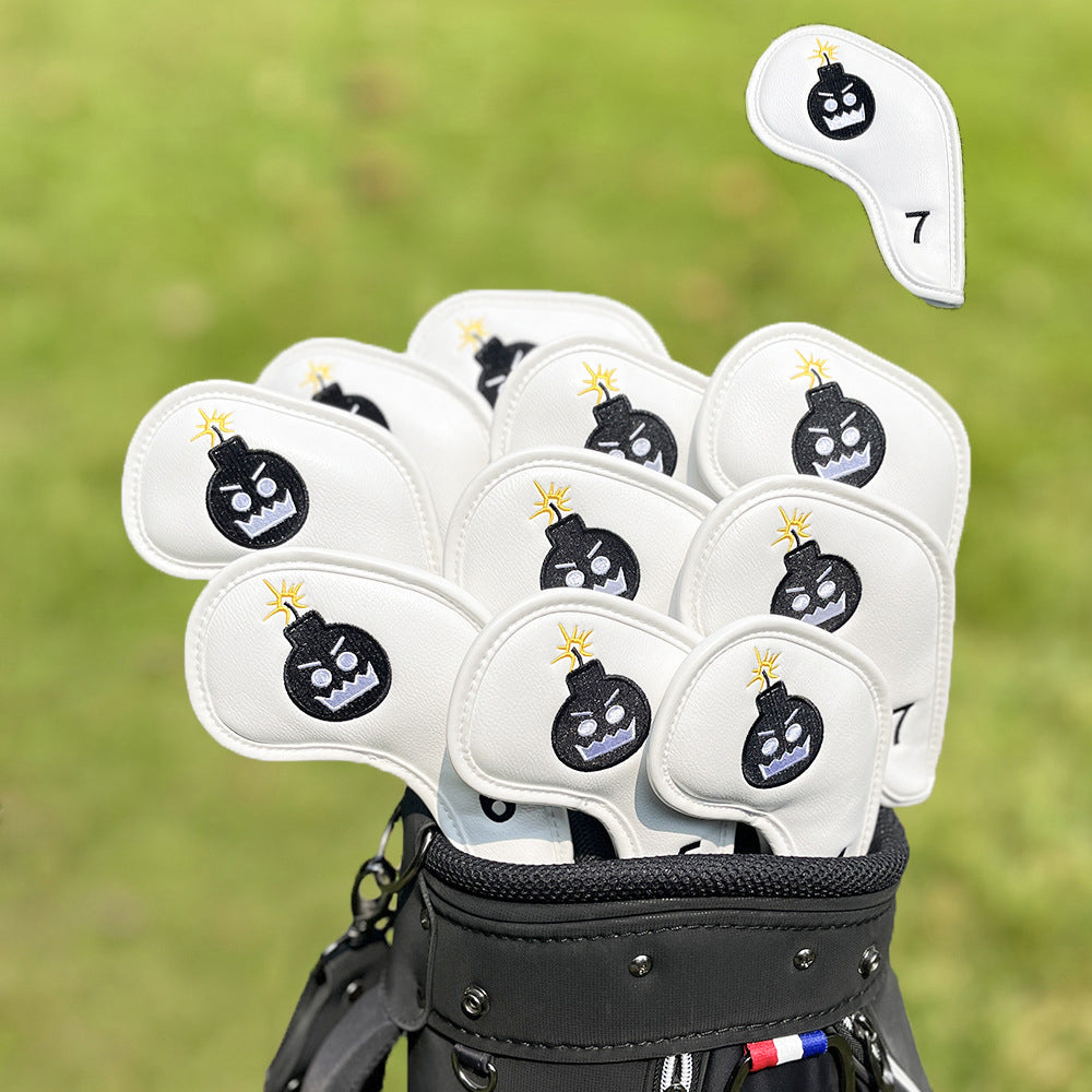 Bomb embroidery design golf iron head covers