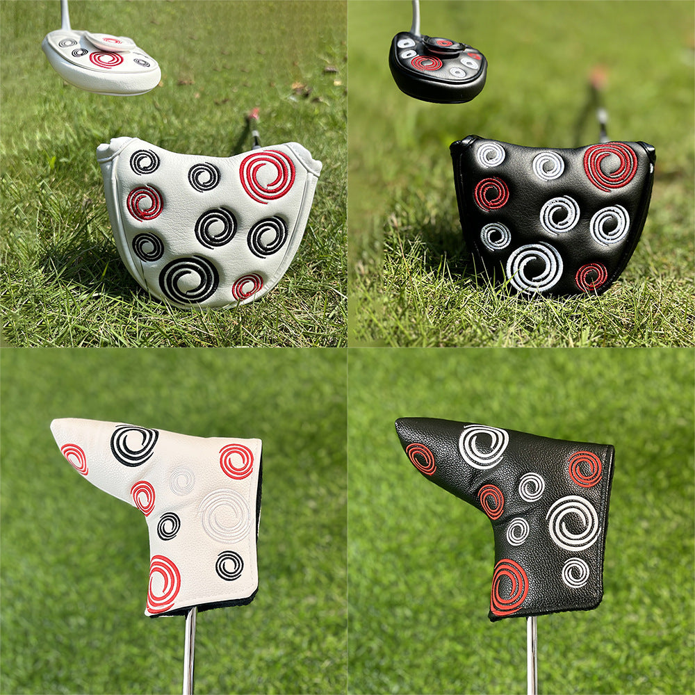 Unique semicircle embroidery blade putter cover