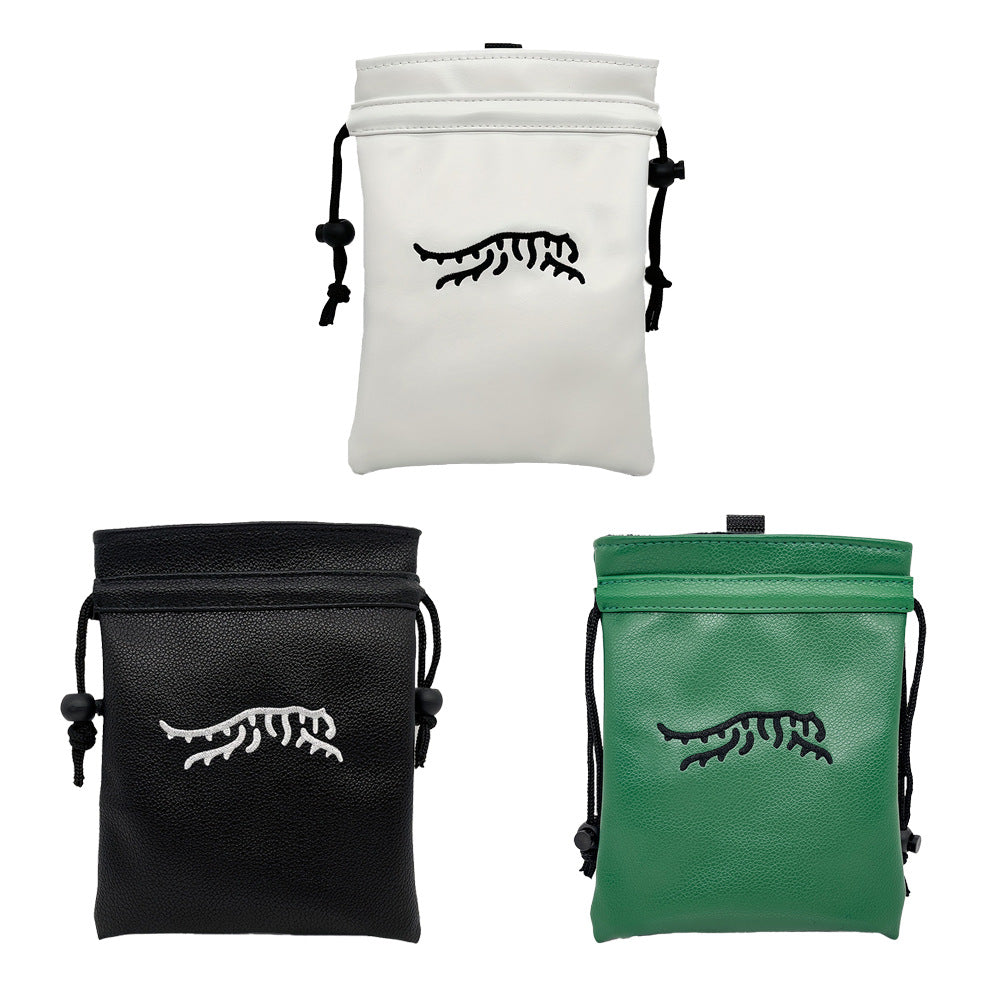 Tiger Woods embroidery Leather golf valuables bag
