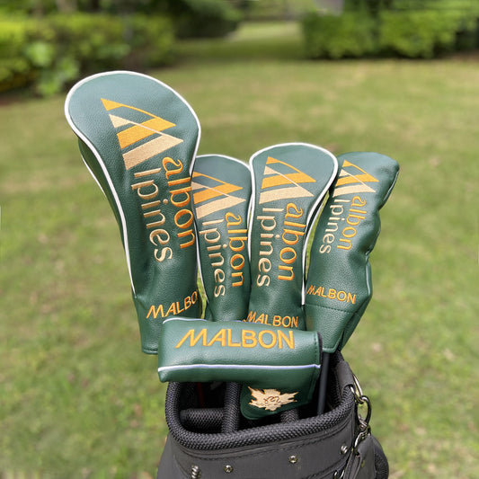 New Arrival Golf Headcovers Golf Club Head Covers May The Course Be with You Style Elegant Embroidery Premium Leather Driver Fairway(FW) Wood Hybrid(UT) with Number Tags, Golf Mallet Putter Cover