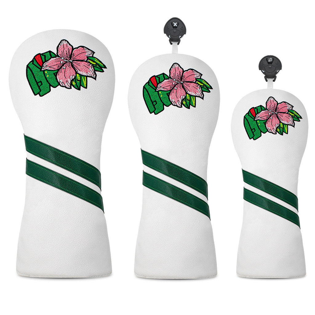 Cherry Blossom Embroidered Golf Head Covers for Most Brand