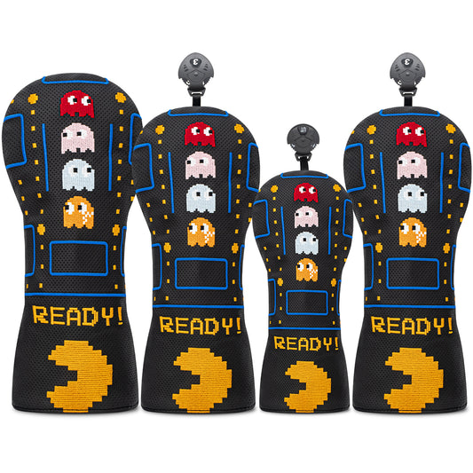 New model Golf Utility/Hybrid Head Cover, Funny PU Leather Club Covers for Women & Men