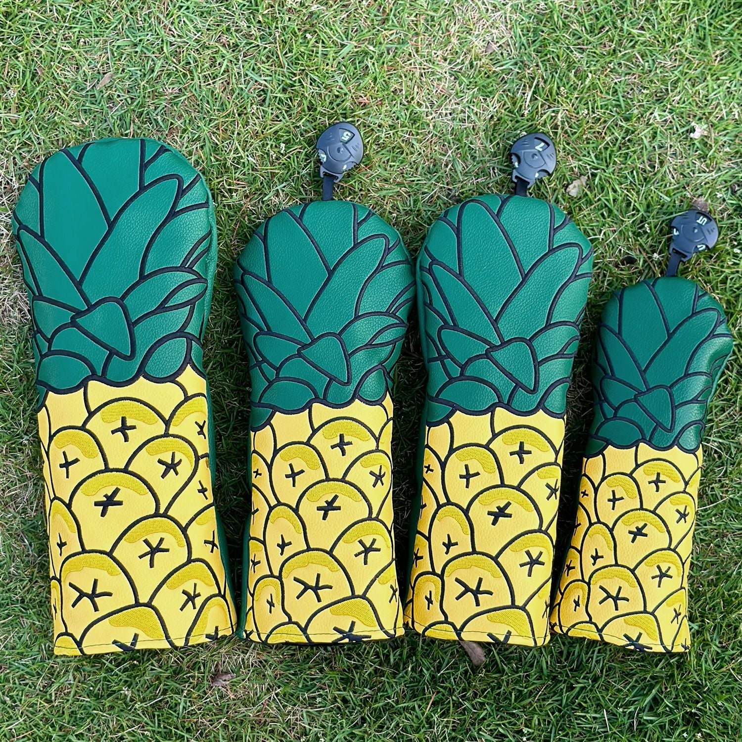 Pineapple Fruit Embroidery Golf Club Head Covers