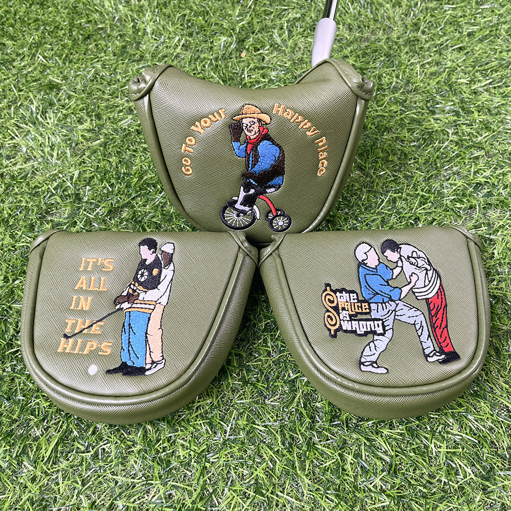 Playful cartoon patterns custom putter covers