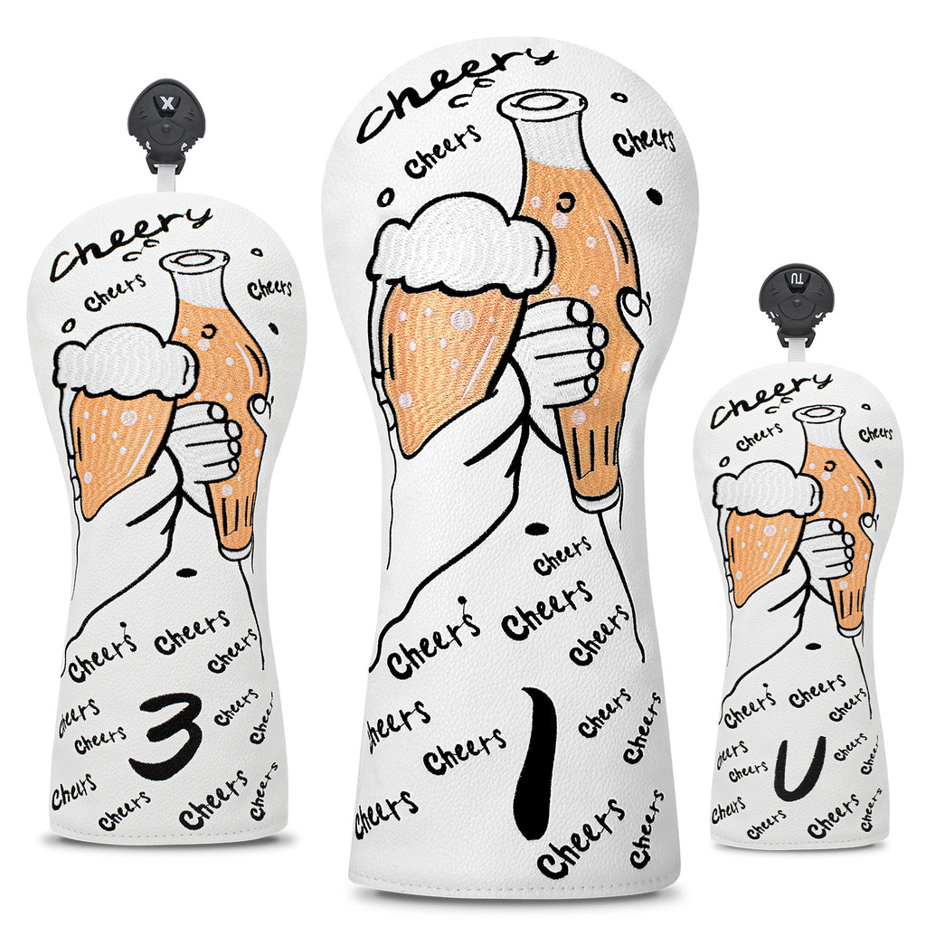 Beer Embroidery Golf Club Head Covers