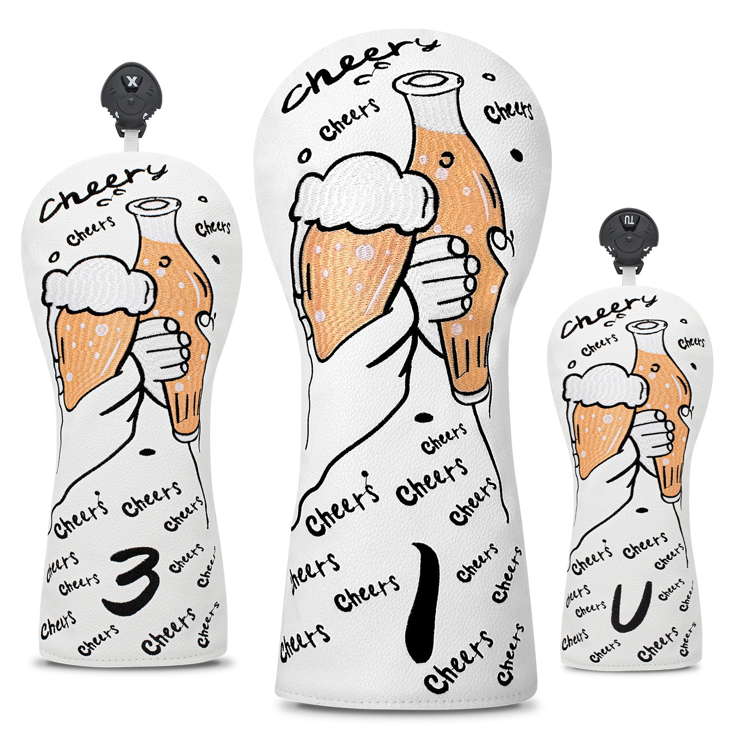 Beer Embroidery Golf Club Head Covers