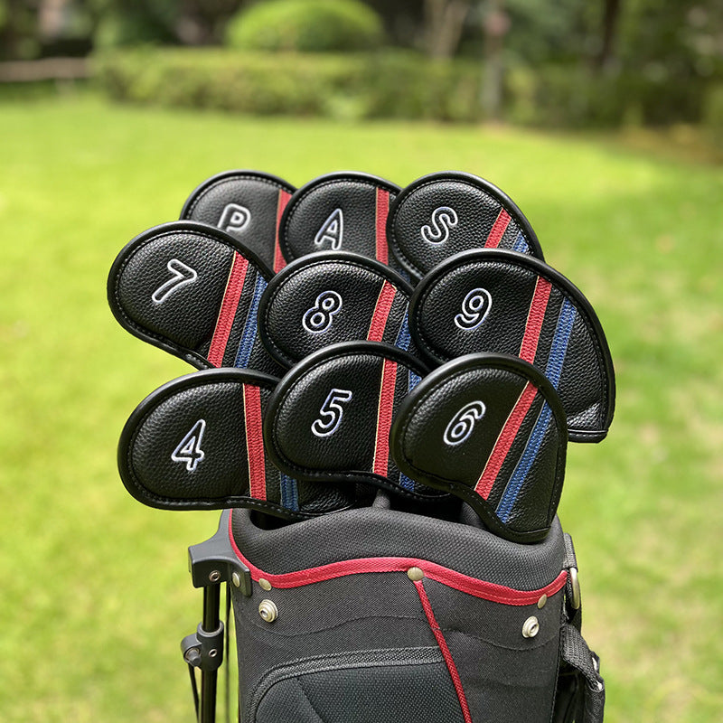 Golf Headcovers Iron Protective Covers - 9-Piece SetMainly Compatible with Irons and Wedges