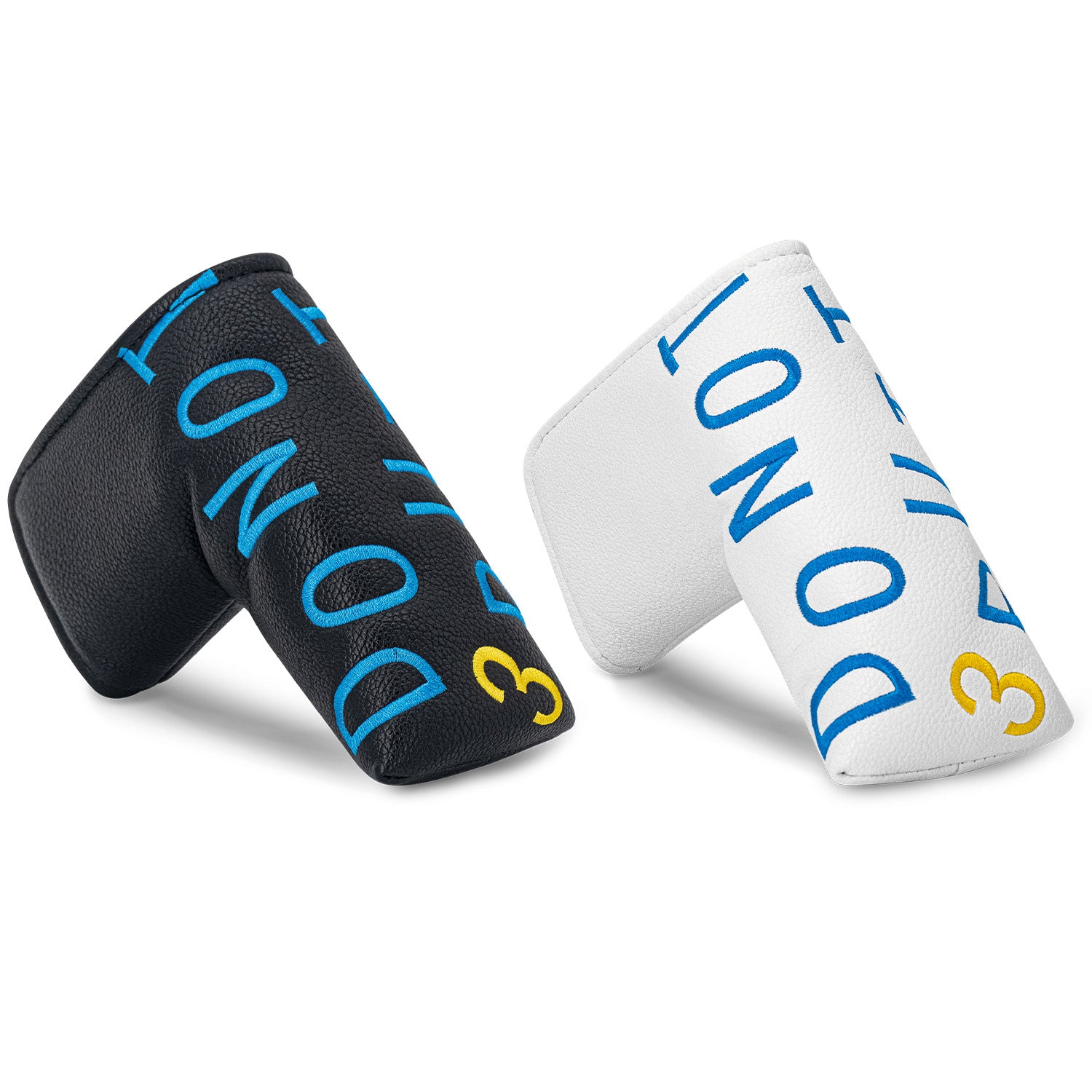 Letter-Embroidered PU Leather magnetic putter cover mallet