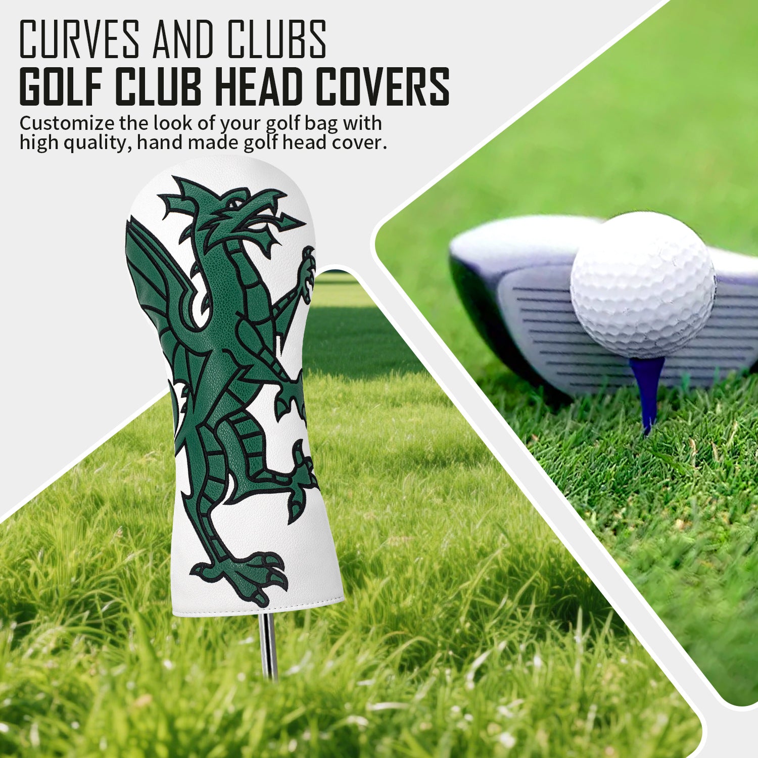 Welsh Dragon Golf Club Head Covers for Most Brands