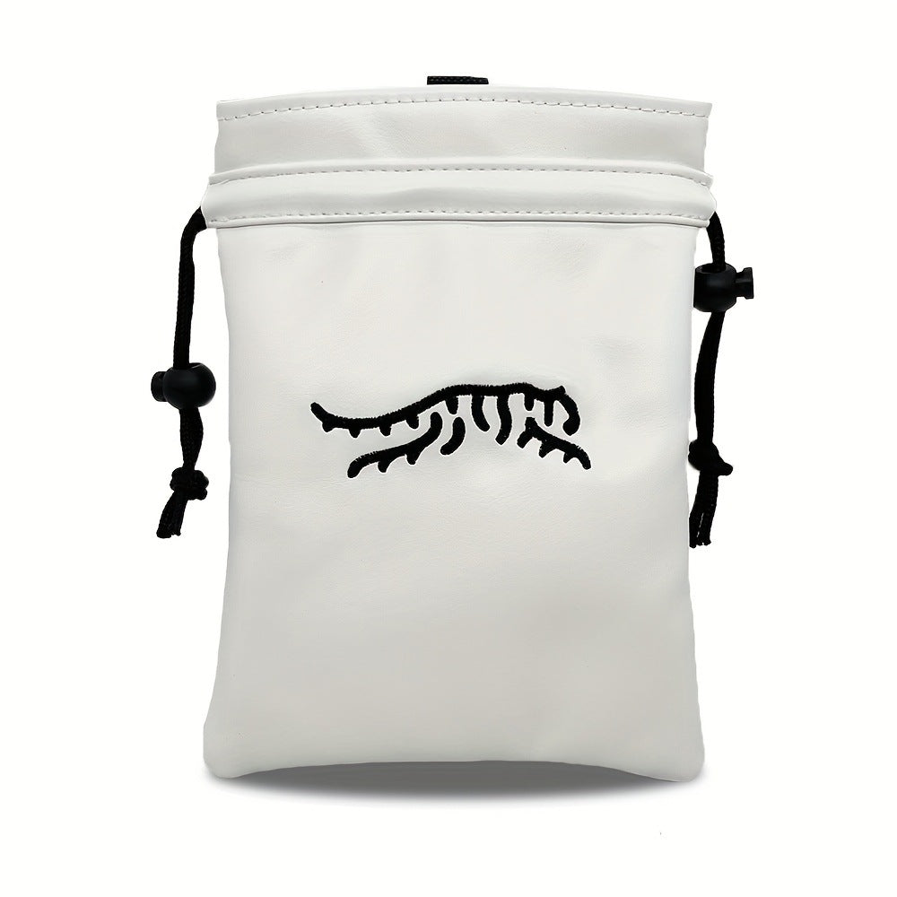 Tiger Woods embroidery Leather golf valuables bag