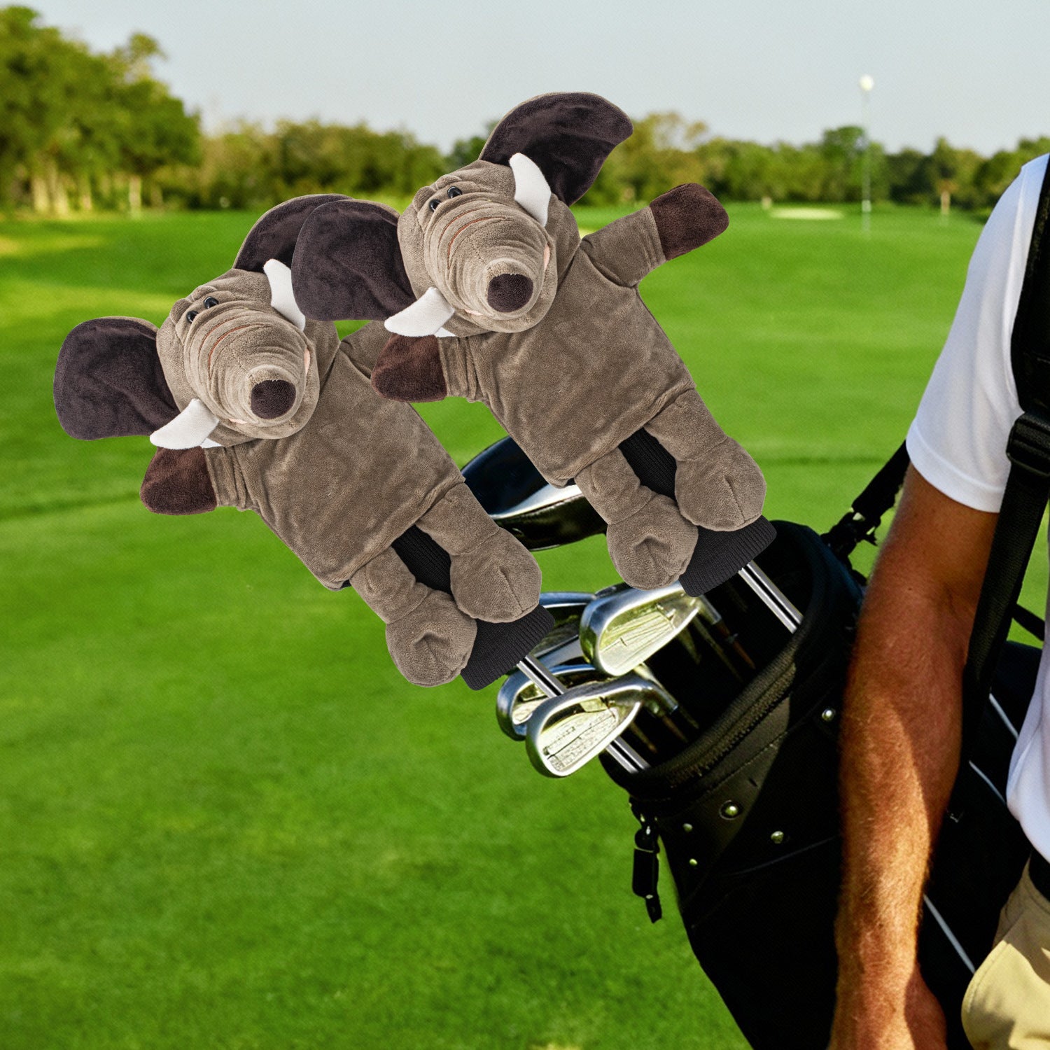 Funny Cute Animal Design Soft Functional Golf Headcover Stylish Protection for Your Clubs