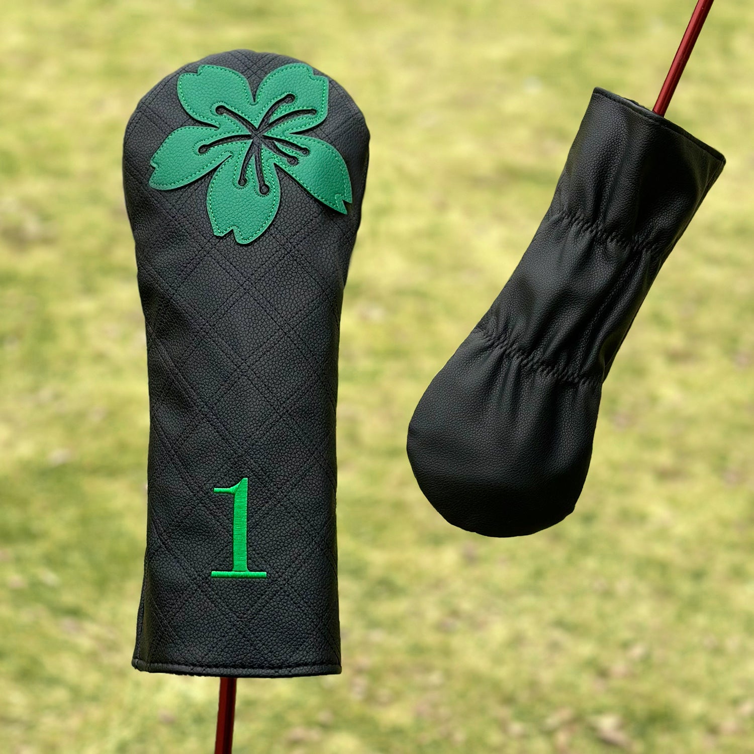 Cherry Blossom Golf Headcovers Leather Golf Club Covers