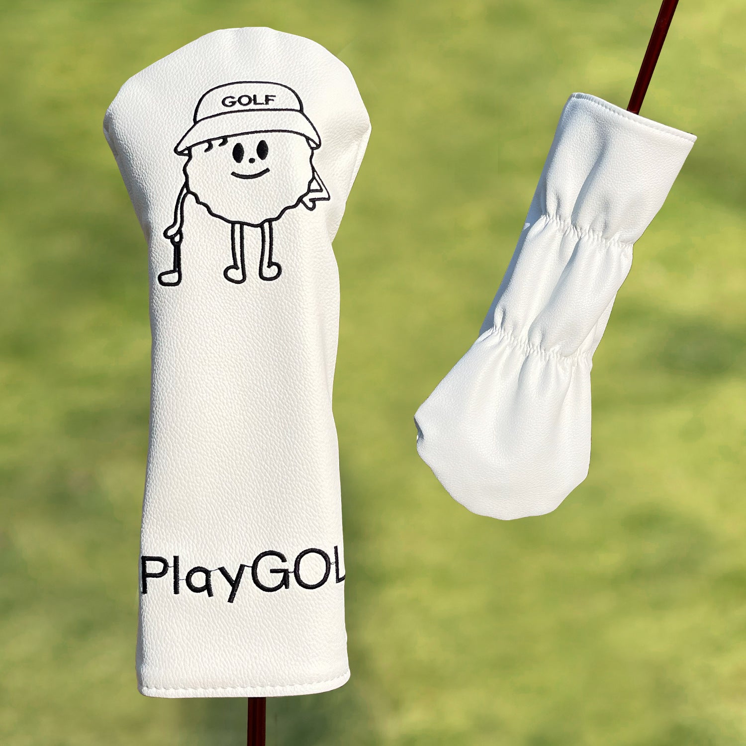Fun Cartoon Golf Ball Character Golf Club Headcovers 4pcs or 1pc