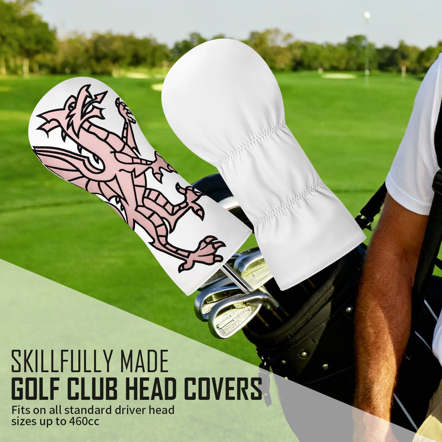Coolest Golf Head Covers Welsh Dragon Embroidery for All Brand