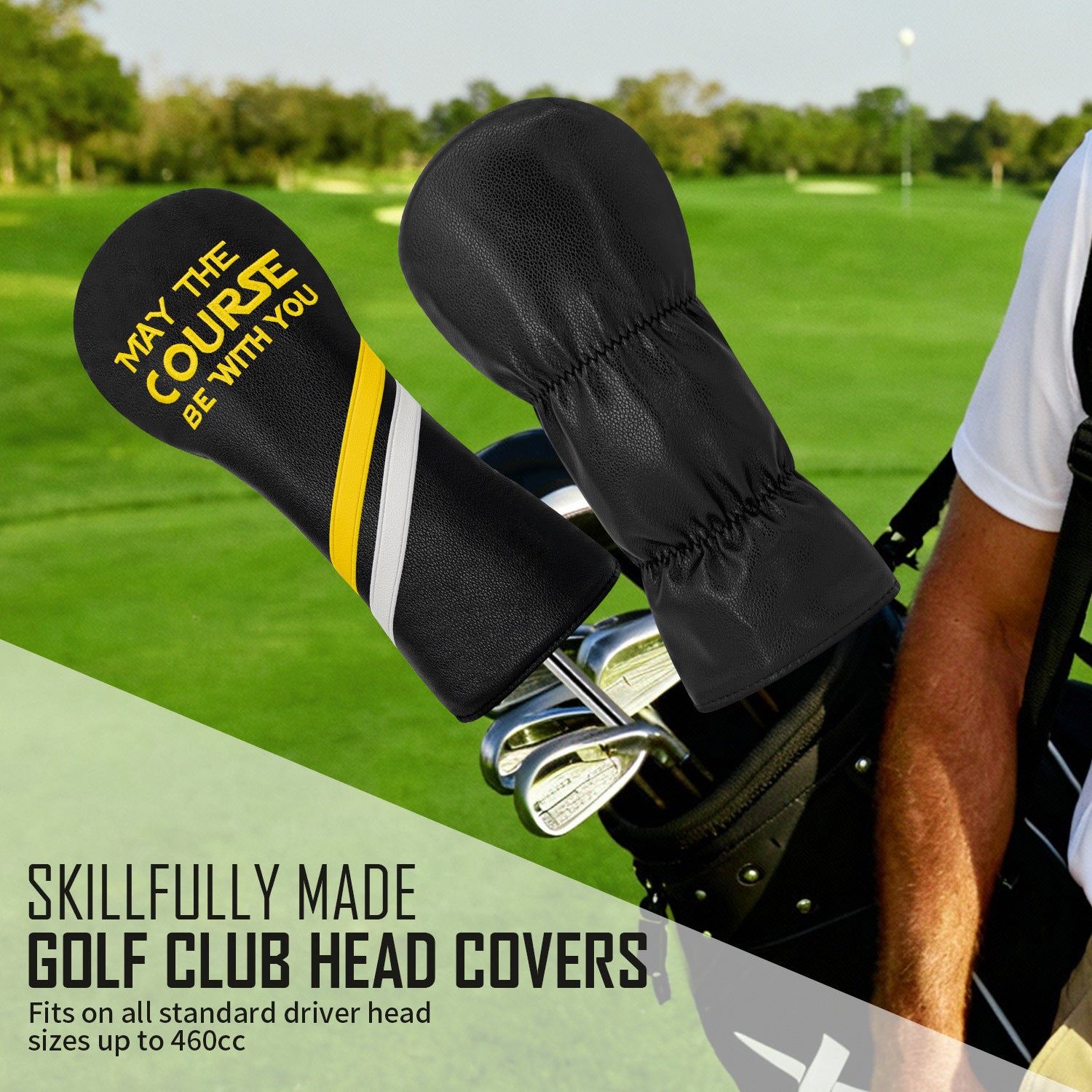 Personalized Club Head Covers Letter Embroidery for Men Women