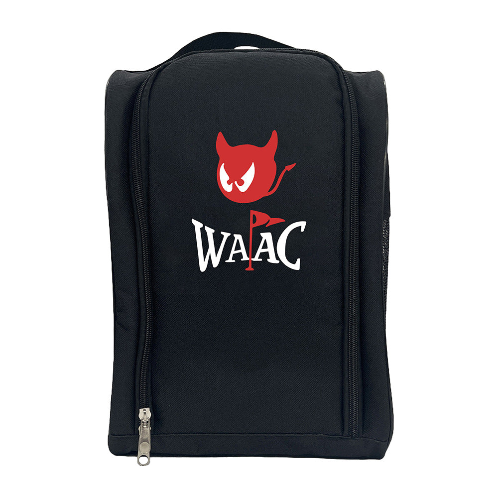Little Devil Pattern Outdoor Golf Shoes Bags Travel Shoes Bags Zippered Sport Shoes Bag