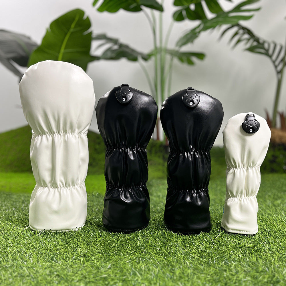 Golf Club Covers Colorful Tee Driver Cover Fairway Wood Headcover Hybrid Cover Leather 3 Wood Headcovers Mallet Putter Headcover Blade Putter Cover for Odyssey Scotty Cameron Taylormade