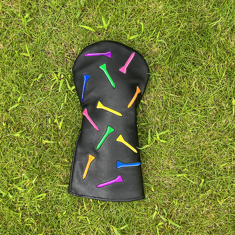 Colorful Golf Tees Custom Embroidered Golf Head Covers