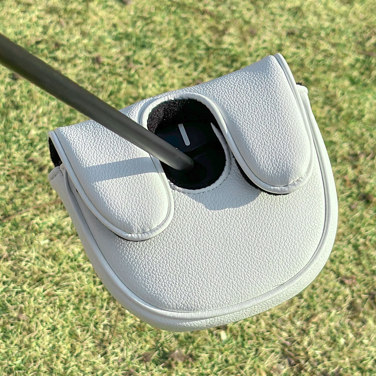 Square Mallet Putter Cover Sporty Style PU Leather Headcover