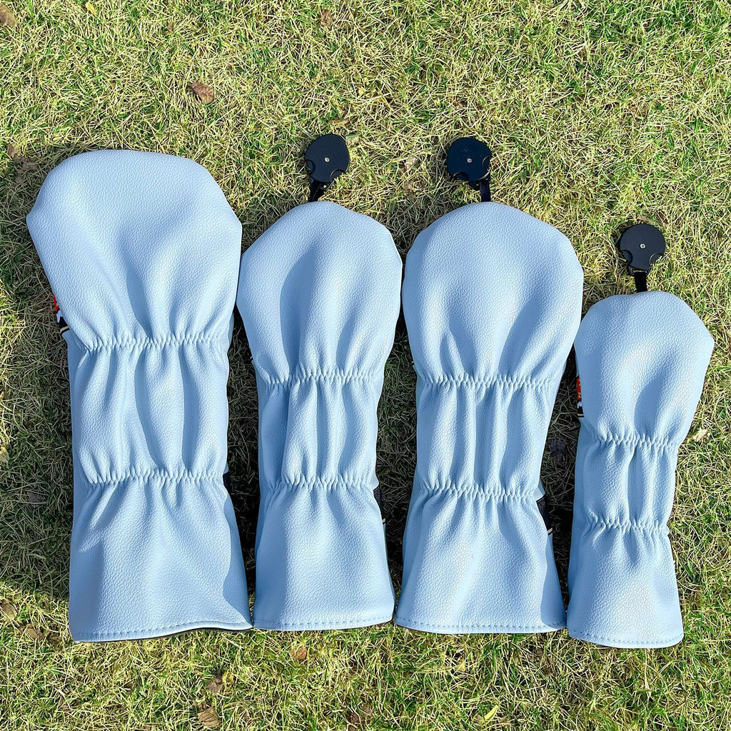 Funny Golf Head Covers Cute Puppy Golf Course Scene Embroidery