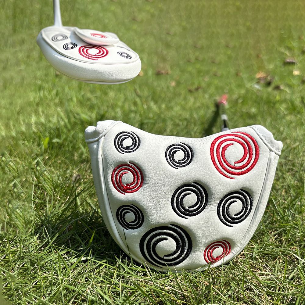 Unique semicircle embroidery blade putter cover