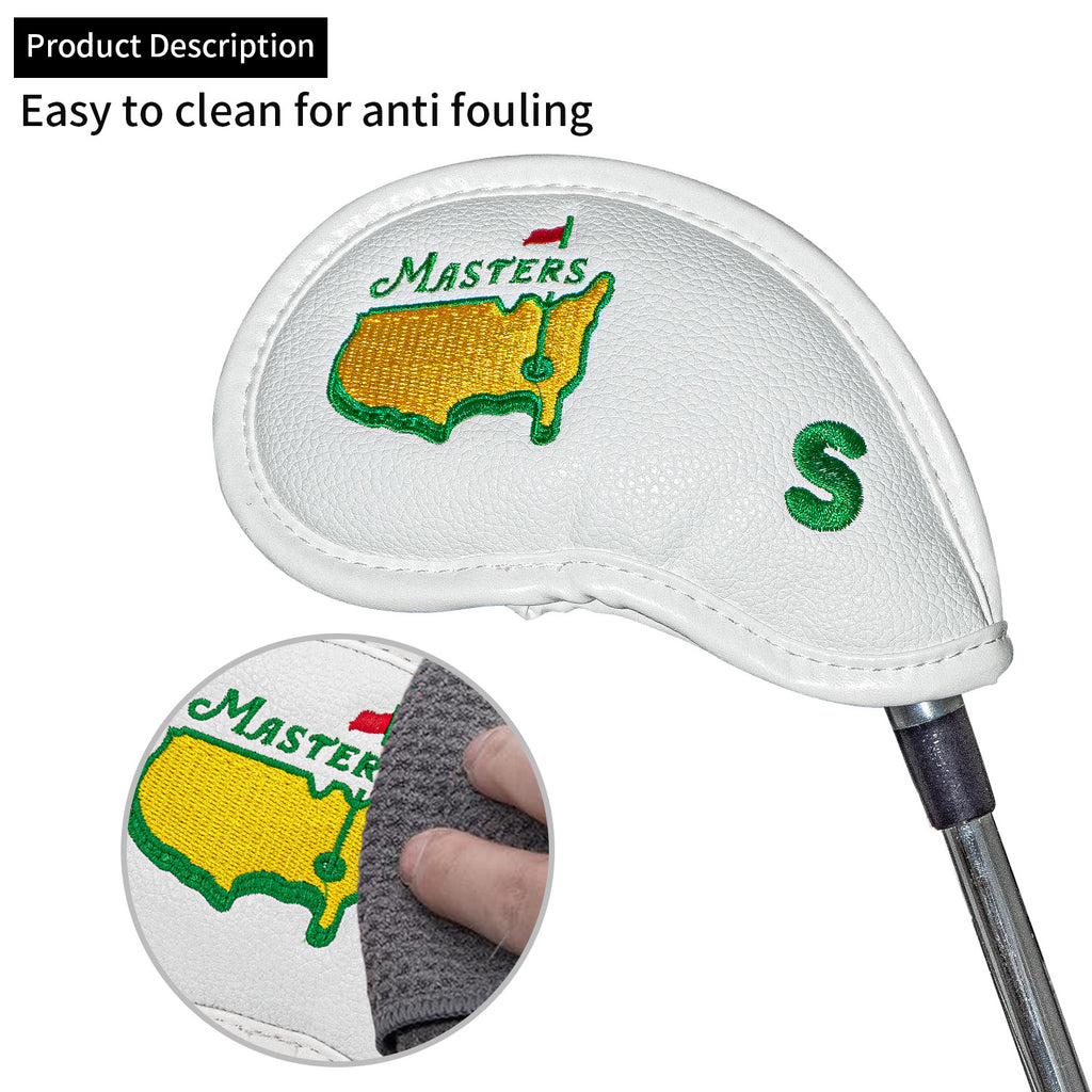 Tournament-Exclusive Golf Iron Club Head Covers Headcovers Set Designed to fit All Brands