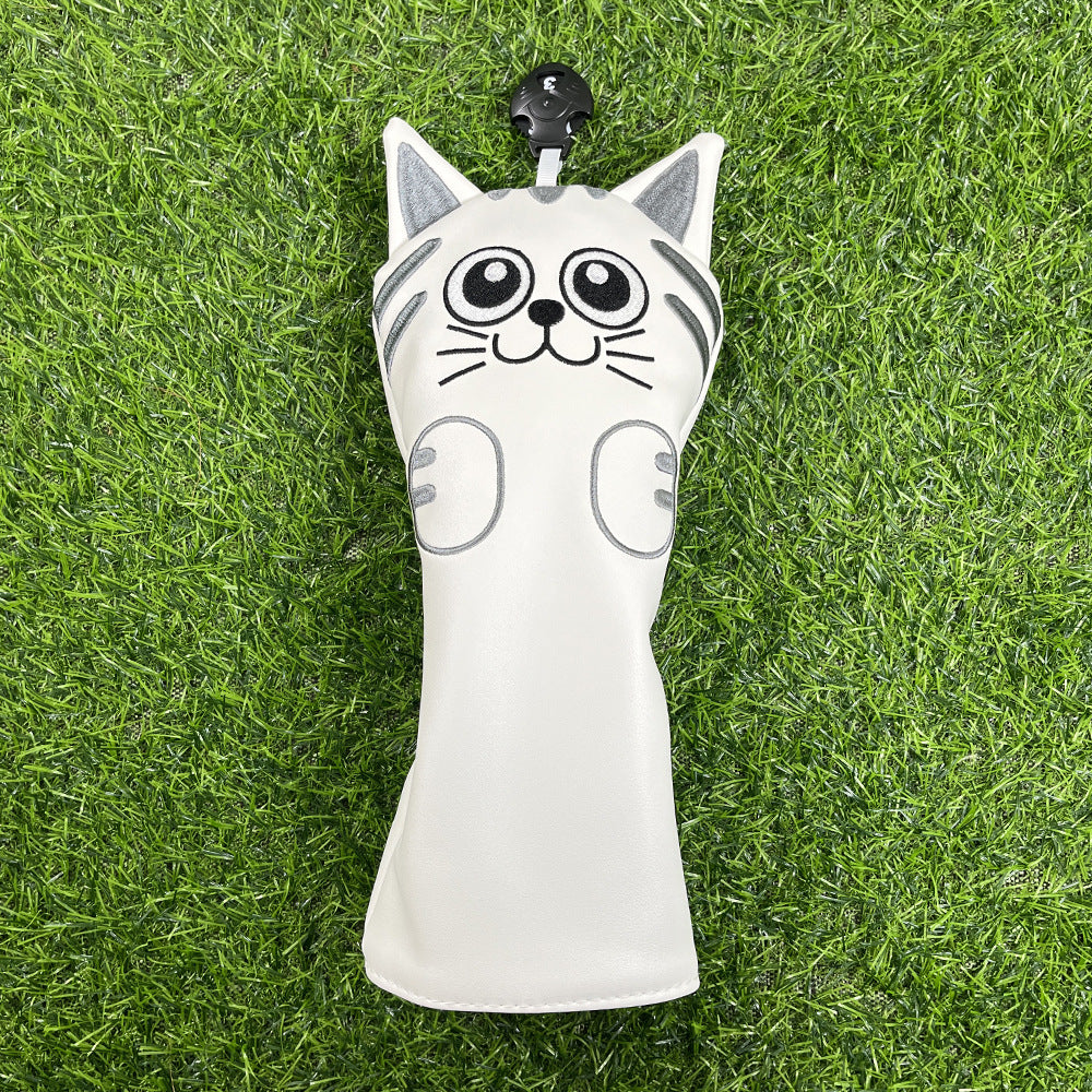 Cute Cartoon Cat Golf Club Head Covers  for Men Women