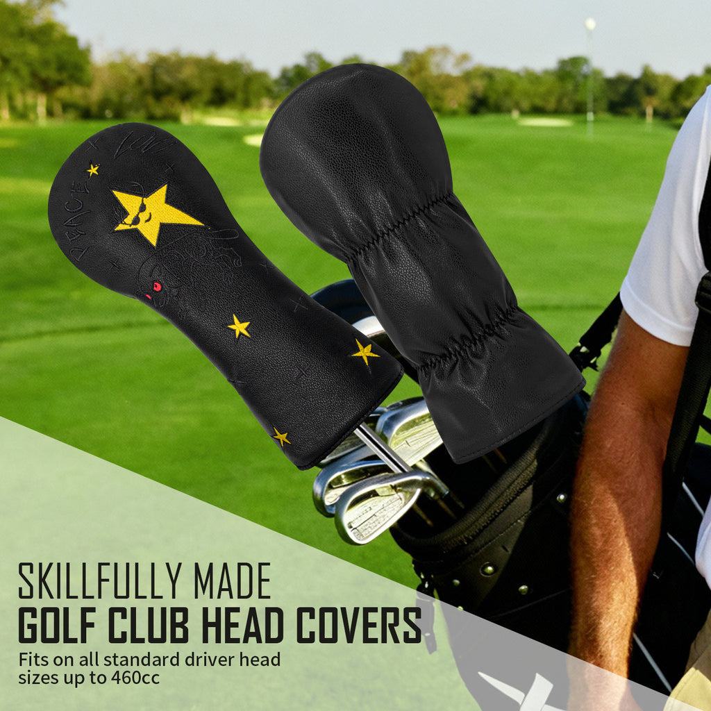 Five-Pointed Star Embroidery Golf Club Covers