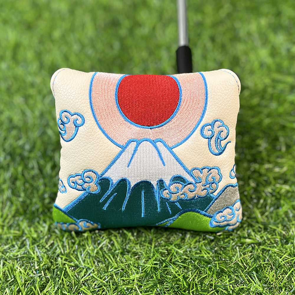 Japanese-style Embroidery personalised putter cover