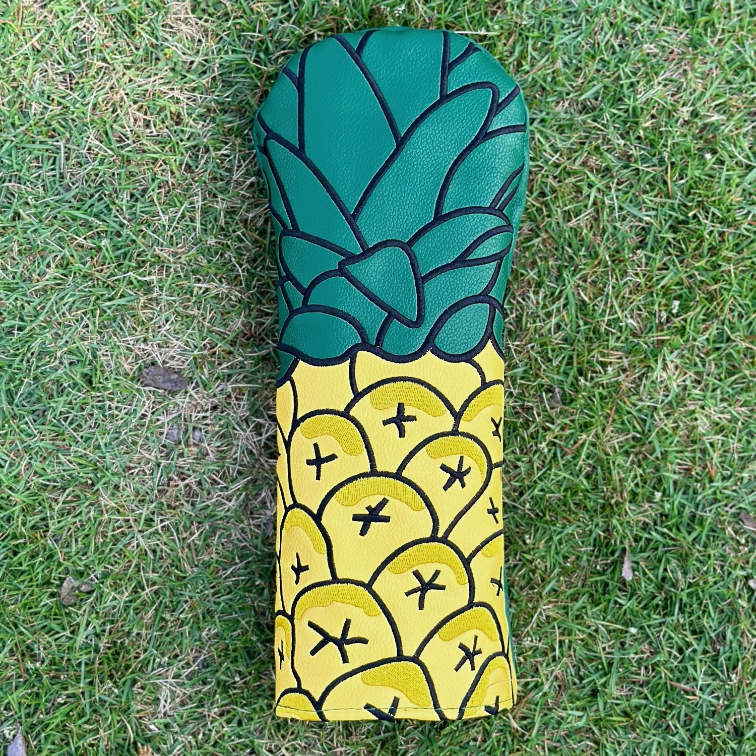 Pineapple Fruit Embroidery Golf Club Head Covers