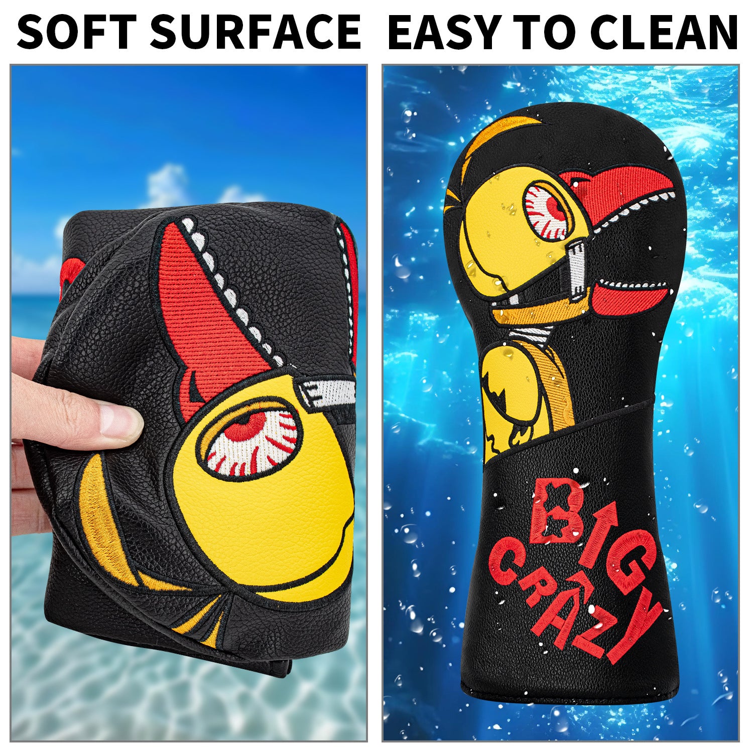 Golf Club Head Covers Birdie Driver Headcovers Elegant Embroidery