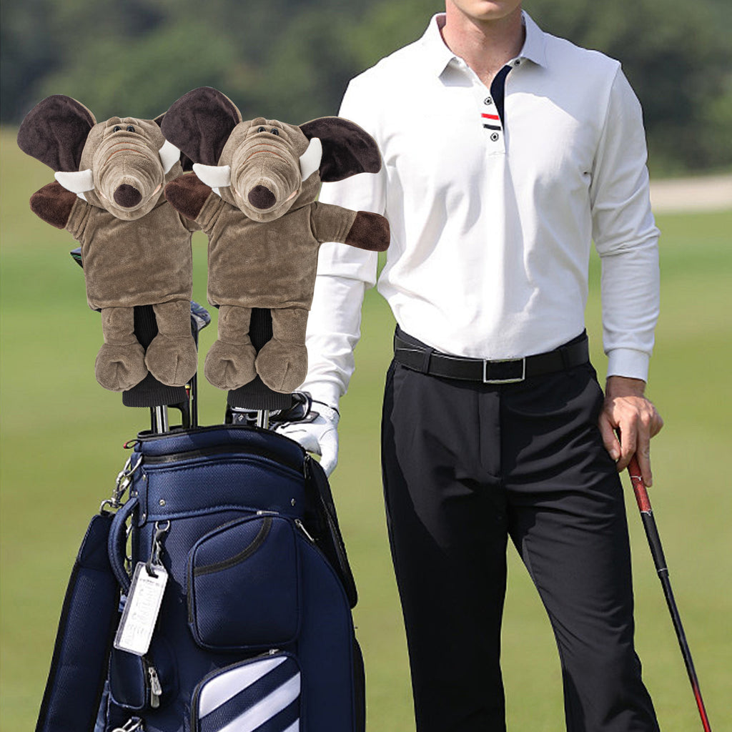 Funny Cute Animal Design Soft Functional Golf Headcover Stylish Protection for Your Clubs