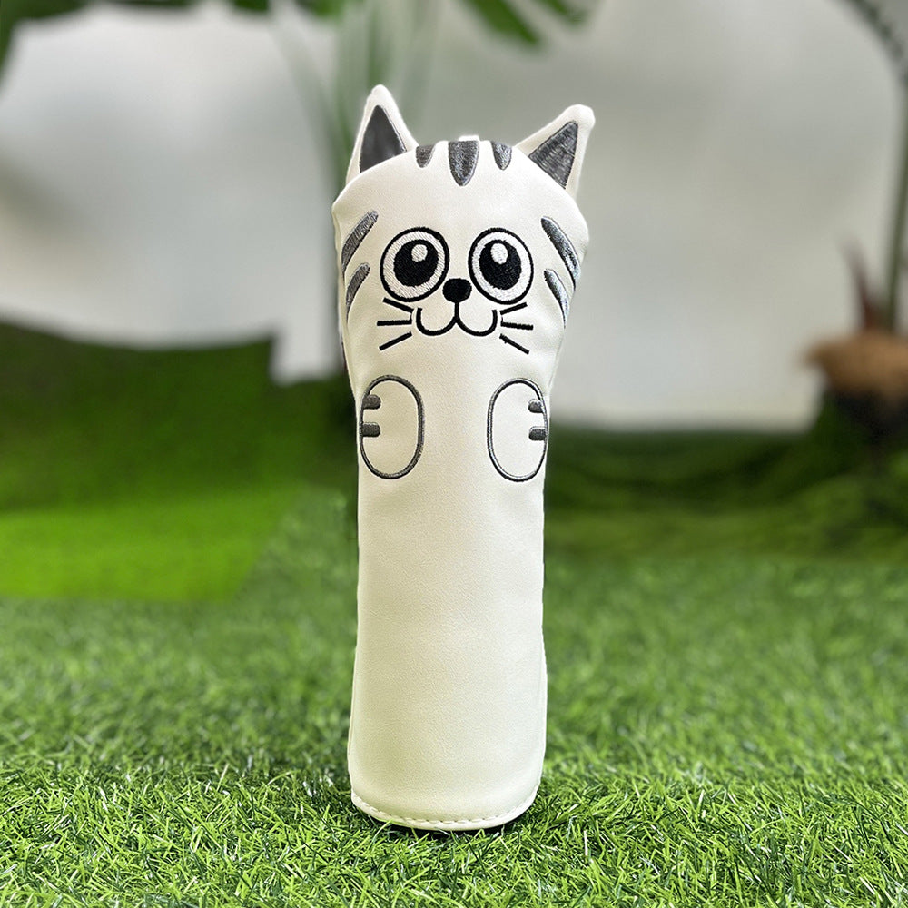 Cute Cartoon Cat Golf Club Head Covers  for Men Women