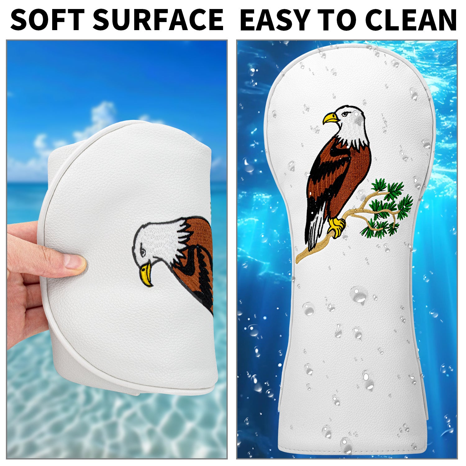 Eagle Golf Club Head Covers Premium PU Leather