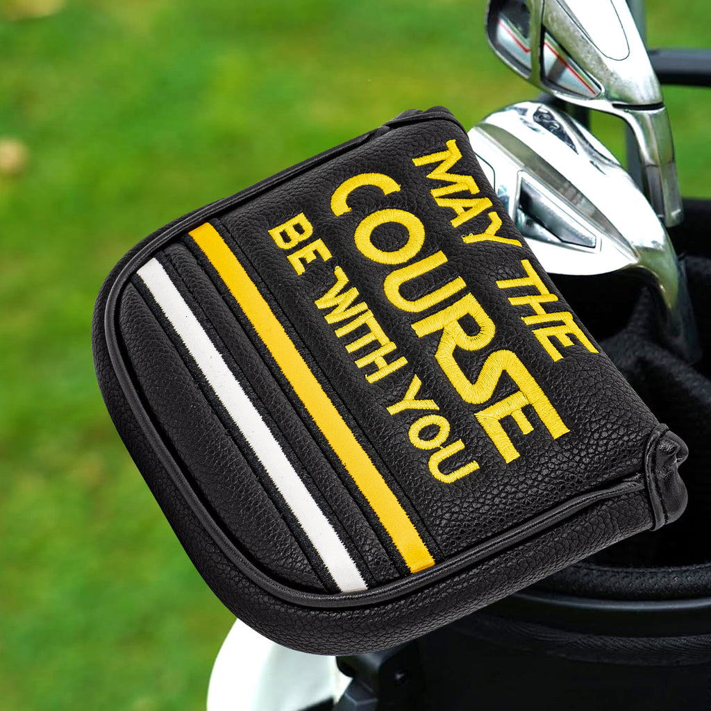 Golf Mallet Putter Cover  Golf Club Cover with Strong Magnetic Closure