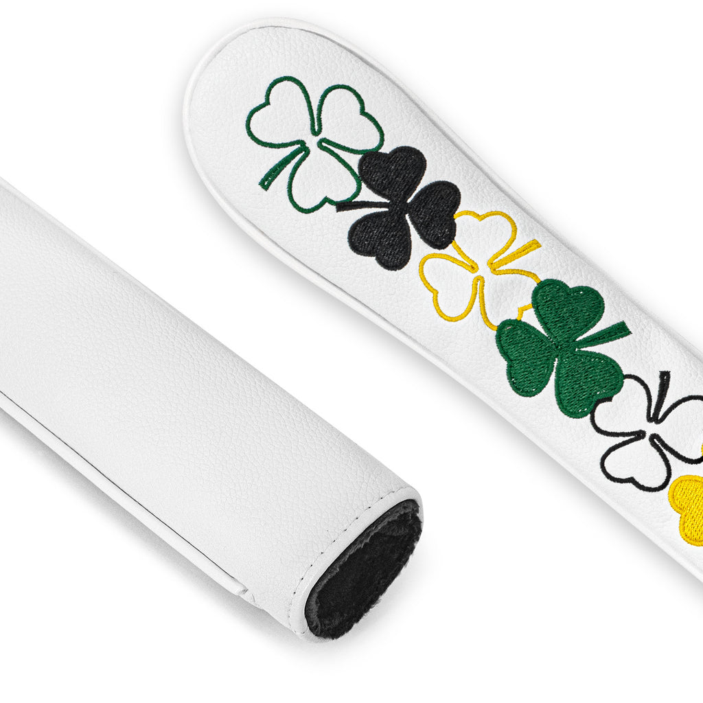Four-Leaf Clover Embroidery alignment sticks golf cover