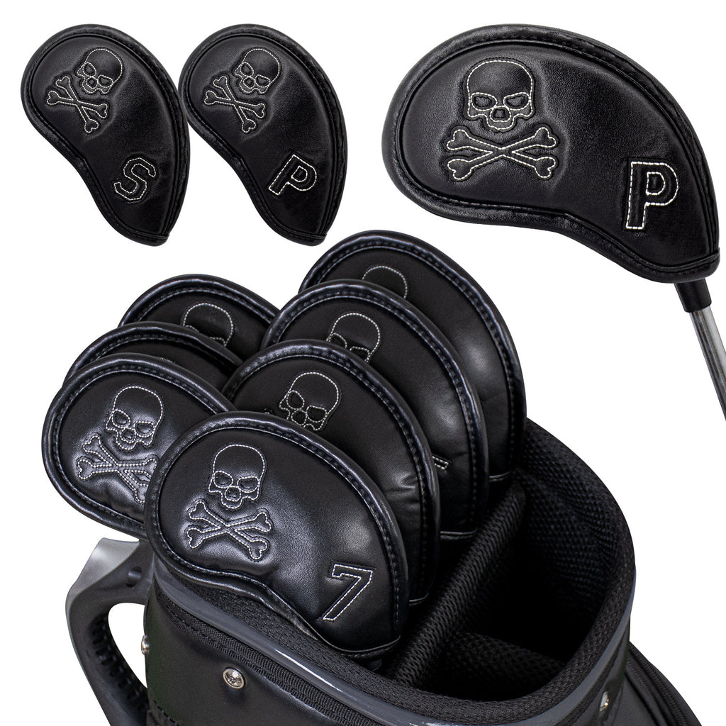 Skull Pattern Embroidery head covers for golf irons