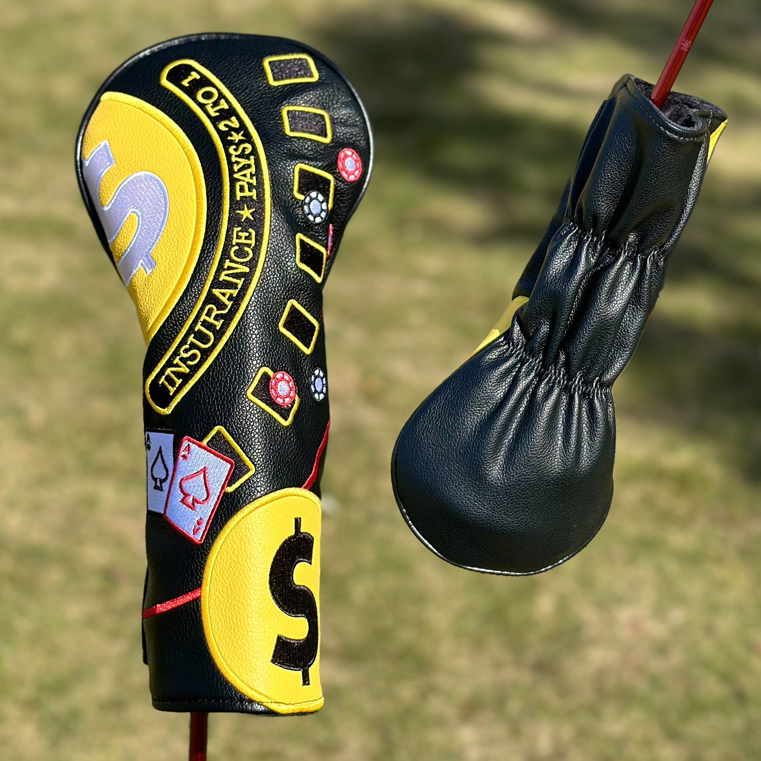 Money & Poker Golf Club Head Covers with Embroidery