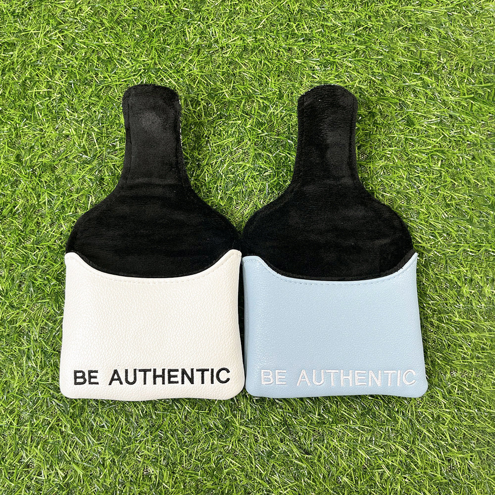 Swinging golfer embroidery golf putter covers