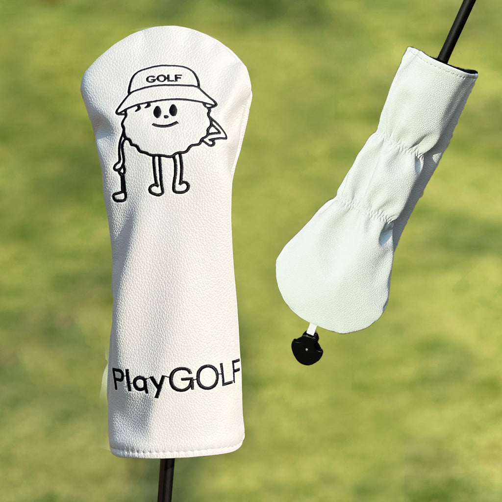 Fun Cartoon Golf Ball Character Golf Club Headcovers 4pcs or 1pc