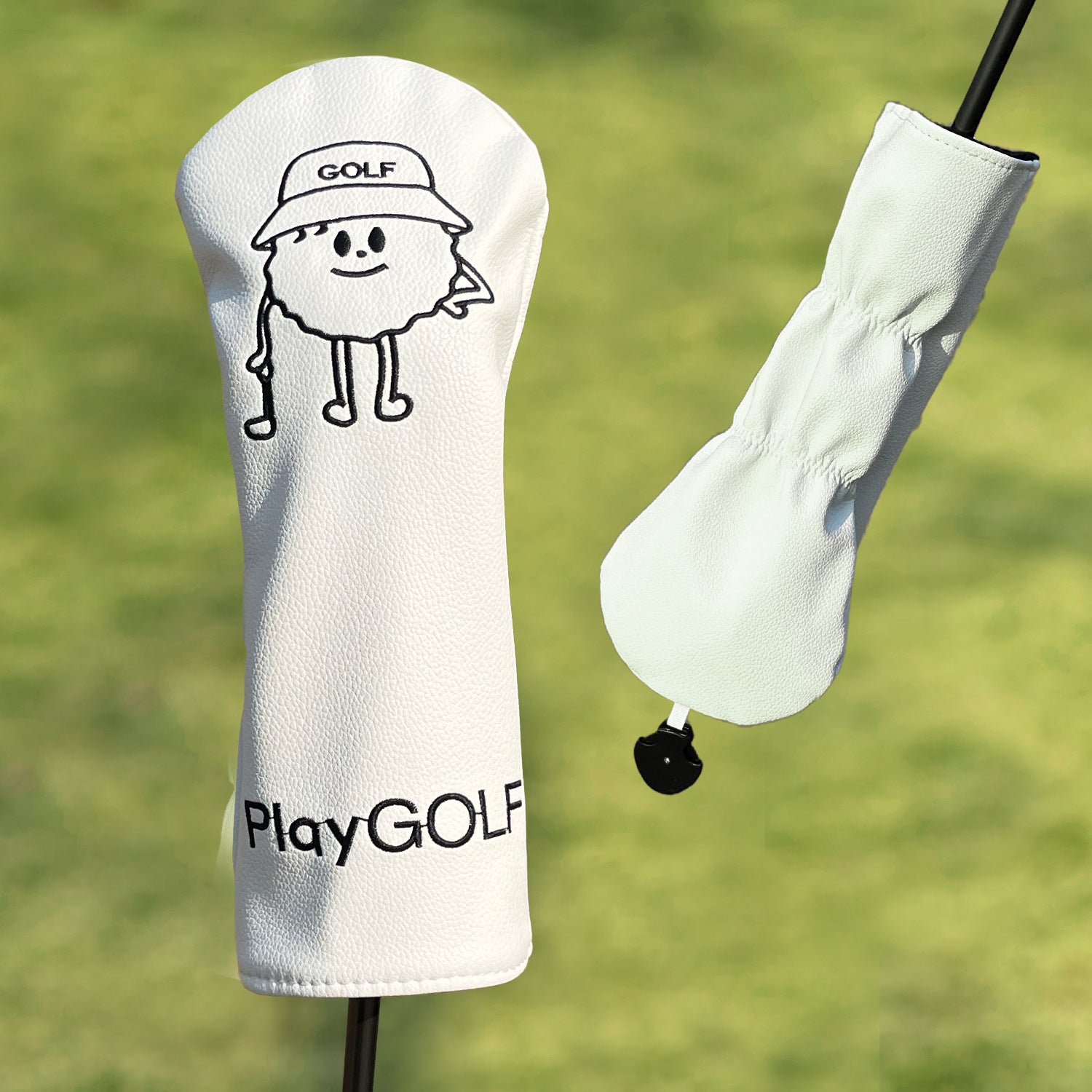 Fun Cartoon Golf Ball Character Golf Club Headcovers 4pcs or 1pc