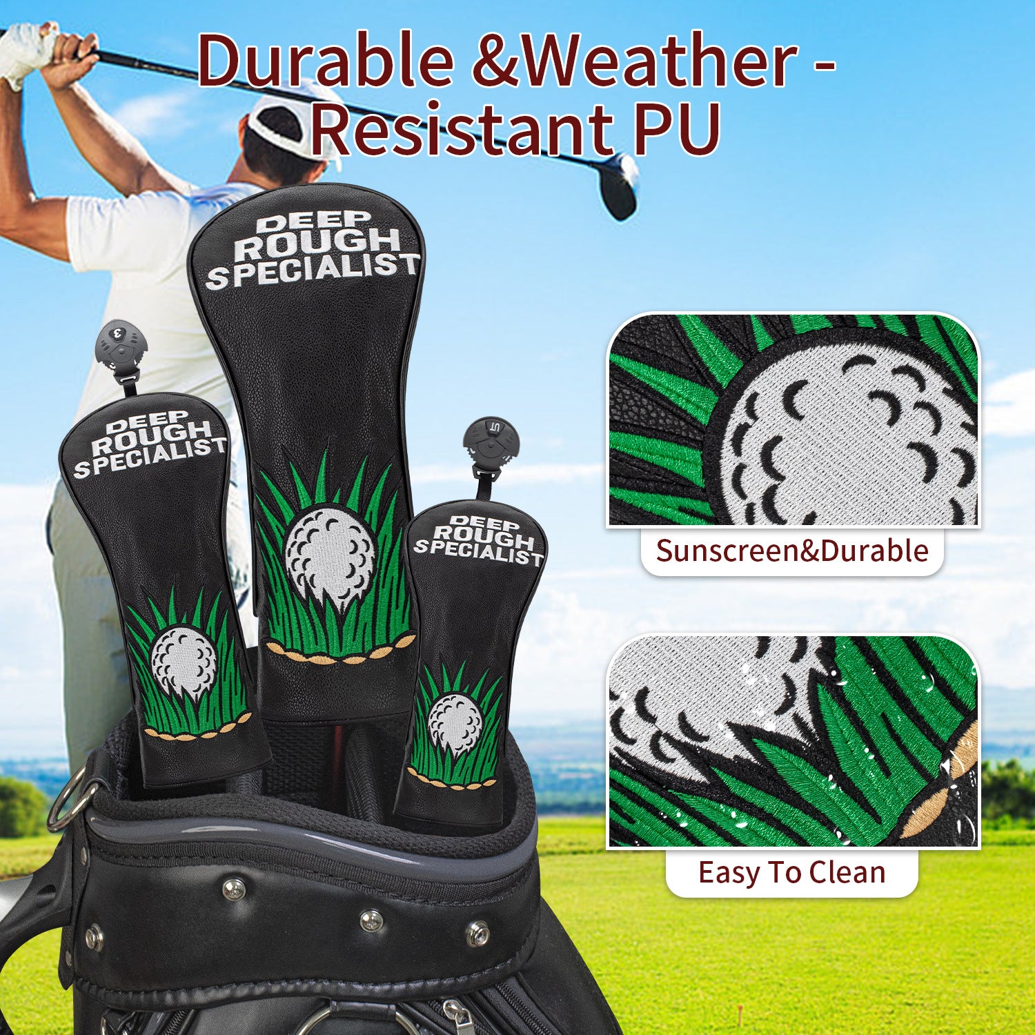 Best Golf Headcovers Golf Scene Fun Design Golf Gifts for Men