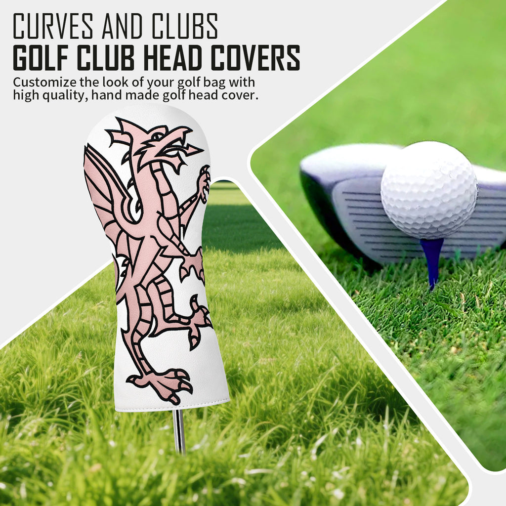 Coolest Golf Head Covers Welsh Dragon Embroidery for All Brand