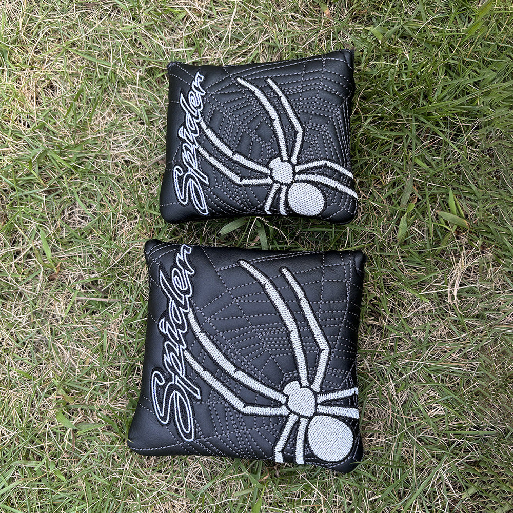 Personalized Spider-Man-themed blade putter headcovers