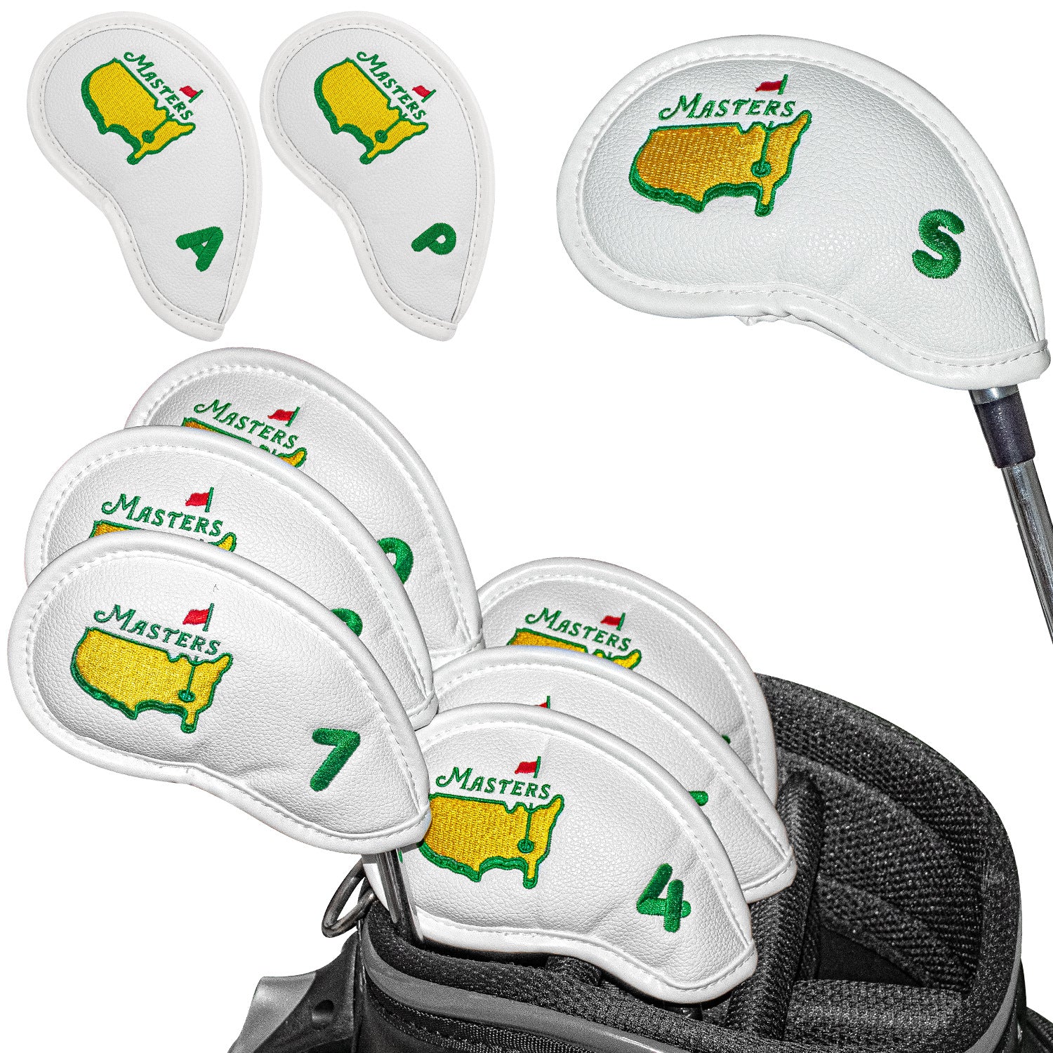 Tournament-Exclusive Golf Iron Club Head Covers Headcovers Set Designed to fit All Brands